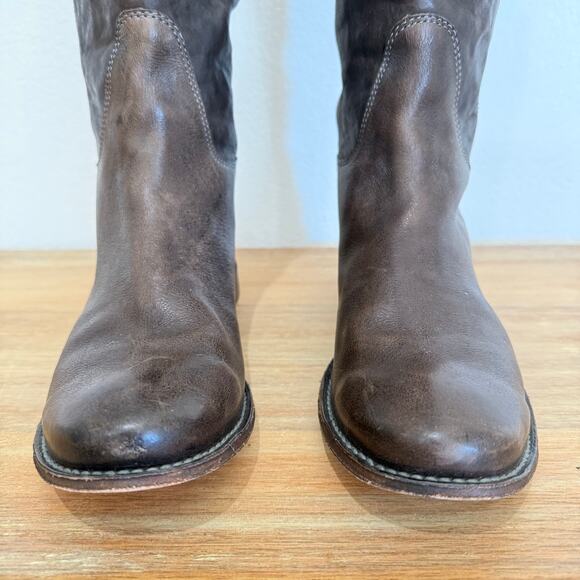 Frye Paige Tall Riding Knee High Boots Women's Brown Leather Size 9 - Picture 5 of 16